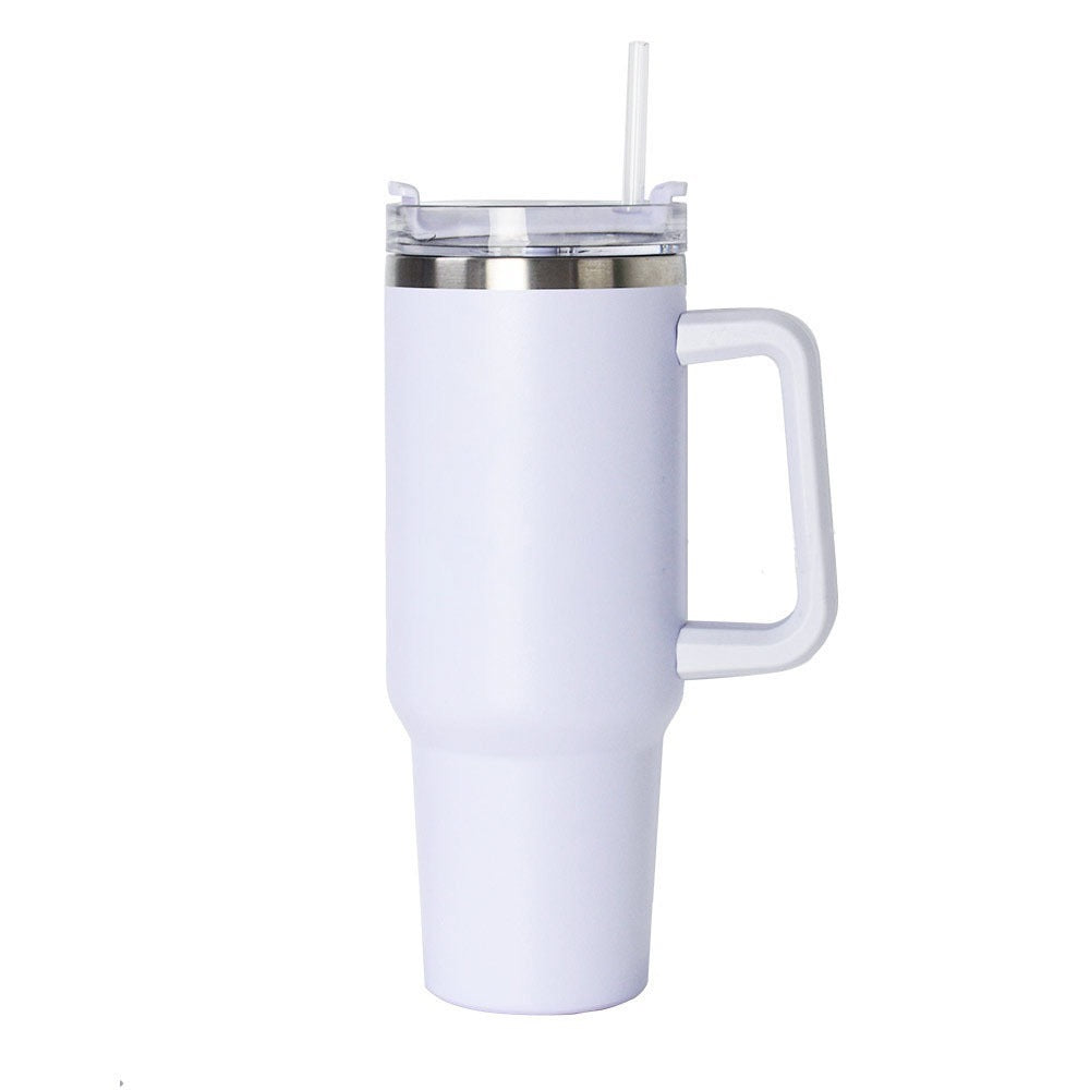 Portable Car Cup Generation 40oz Thermos Cup Large Capacity Straw Big Mac Bingba Cup Stainless Steel Vacuum Double Layer